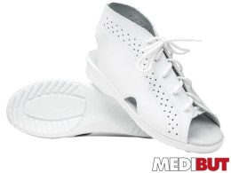 Buty damskie profilaktyczne skórzane trzewiki ortopedyczne BMPROFI