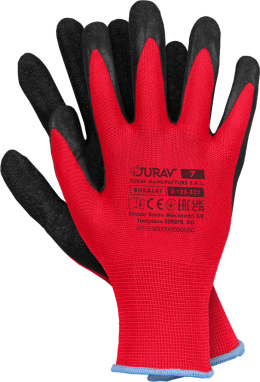 Rękawiczki RĘKAWICE robocze LATEKSOWE chropowate J-BUKALAT
