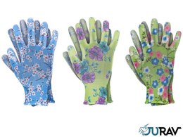 Rękawiczki rękawice robocze precyzyjne poliuretan ogrodowe J-FLORI-PU