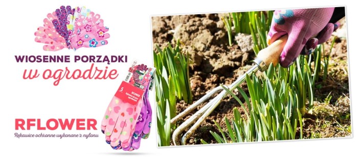 Rękawice rękawiczki precyzyjne ogrodowe robocze kolorowe RFLOWER MC