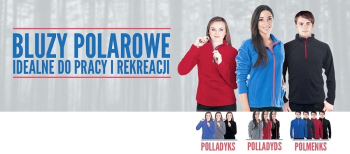 Bluza polarowa męska ciepły wygodny polar szary POLMENKS S