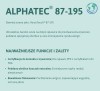 Rękawice robocze LATEKSOWE Gumowe flokowane UNIWERSALNE długie ANSELL AlphaTec® 87-195