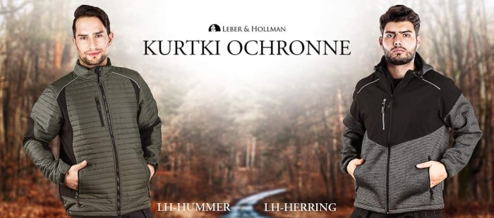 Bluza kurtka przejściowa męska ochronna softshell kaptur LH-HERRING BS