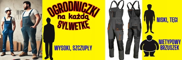 Spodnie robocze OGRODNICZKI męskie CLASSIC dla WYSOKI / SZCZUPŁY