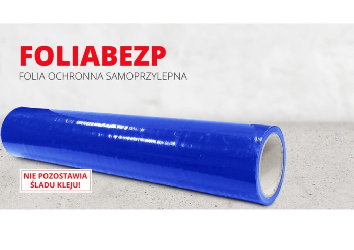 Folia ochronna niebieska, samoprzylepna 50cm x 75 m