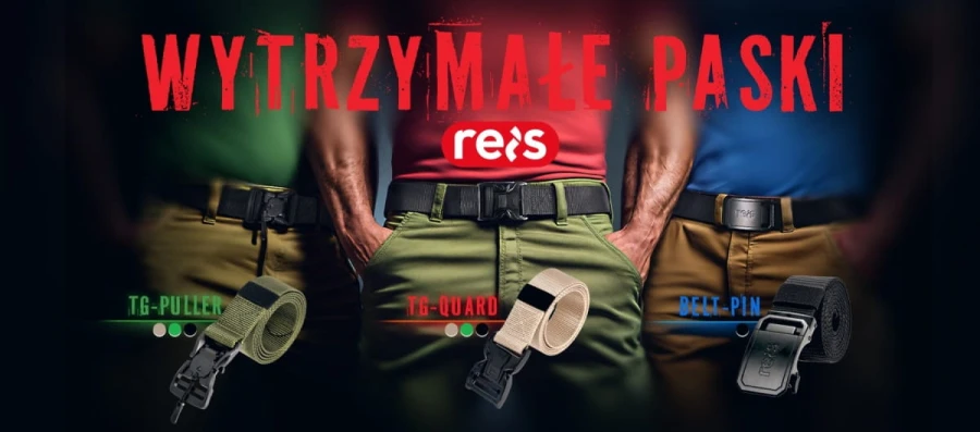 Pasek do spodni Reis Tactical Guard CRAMP Z Uni ZIELONY 125 cm