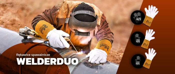 Rękawica robocza Spawalnicza tylko na lewą rękę WELDERDUO-L WY r. 11