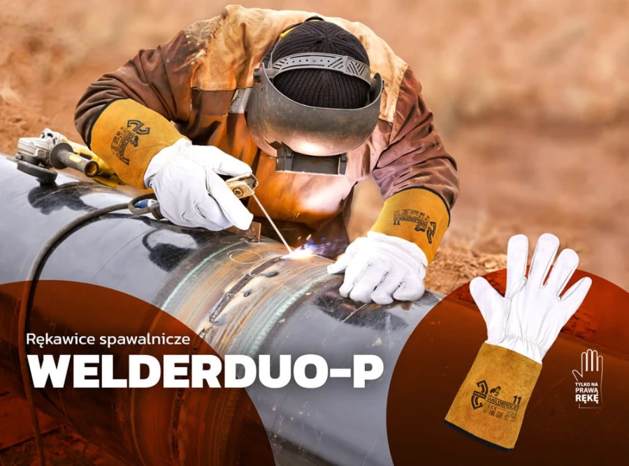 Rękawica robocza Spawalnicza tylko na prawą rękę WELDERDUO-P WY r. 11