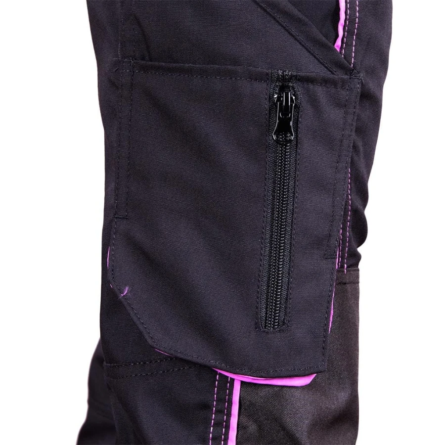 SPODNIE ROBOCZE DAMSKIE ochronne canvas liczne kieszenie LH-FWN-T GN