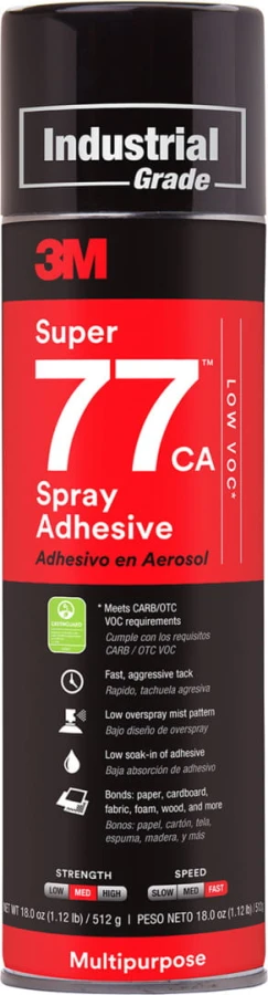KLEJ w aerozolu 3M UNIWERSALNY Super 77 kontaktowy 500 ml