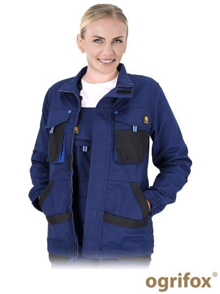 Bluza ochronna damska canvas mocna robocza rozpinana OX-FIO-J GBN