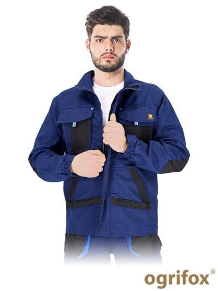 Bluza robocza męska rozpinana mocna ochronna canvas OX-OGR-J GBN