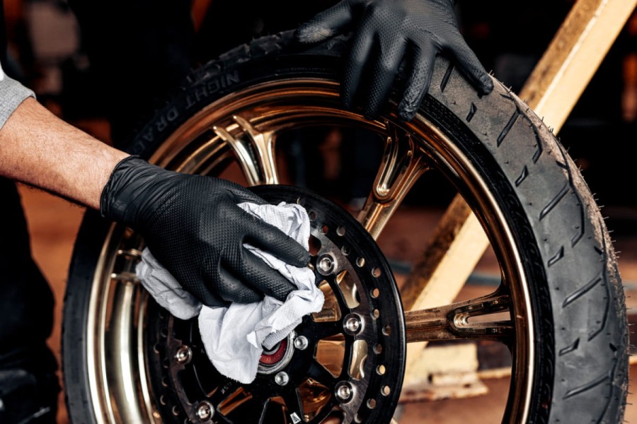 Rękawice RĘKAWICZKI nitrylowe DIAMOND STRONG dla MECHANIKÓW grube 100szt