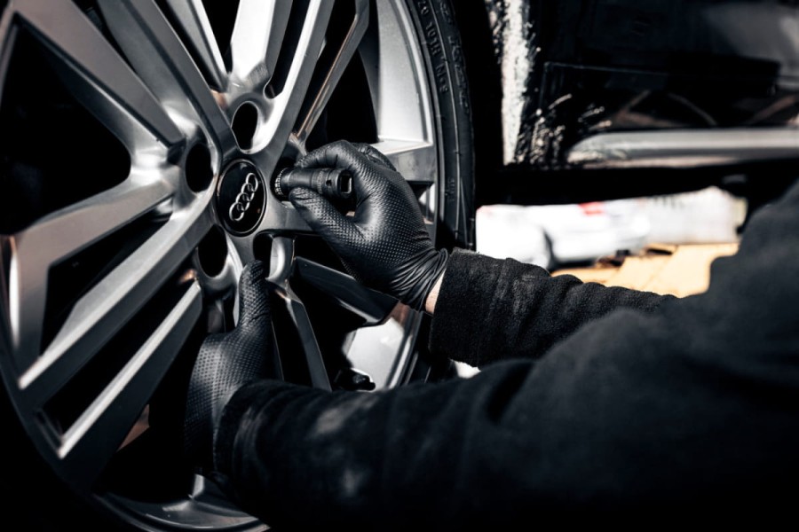 Rękawice RĘKAWICZKI nitrylowe DIAMOND STRONG dla MECHANIKÓW grube 100szt