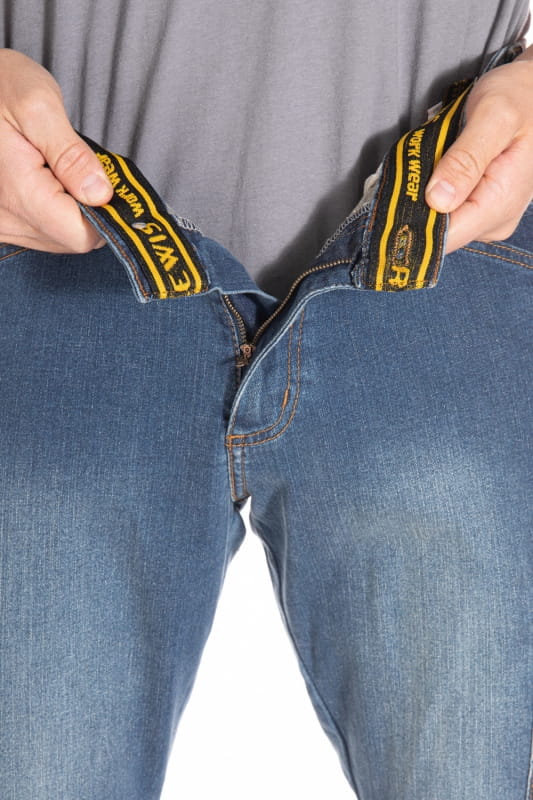 Mocne elastyczne spodnie robocze dżinsy Rica Lewis JOBPRO CORDURA