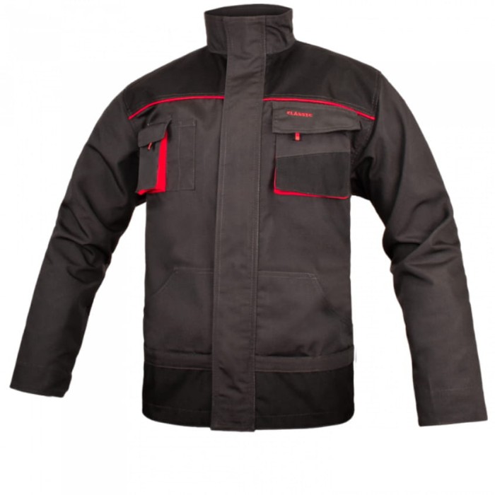 Kurtka bluza robocza męska ochronna CLASSIC RED potrójne szwy