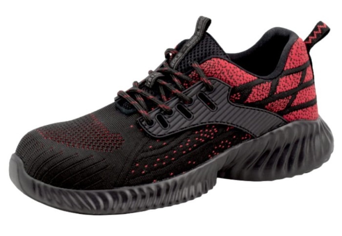 Lekkie buty robocze sportowe półbuty ochronne podnosek BTEX ONE RED