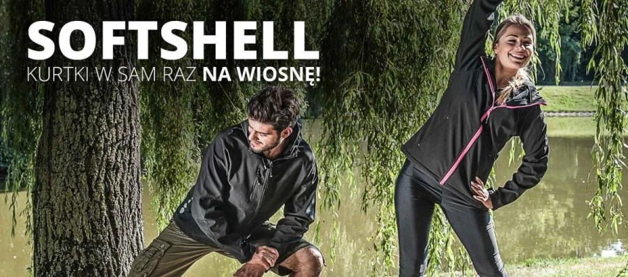 Kurtka męska SOFTSHELL z kapturem elastyczna ze stretchu FORECO-SH SB