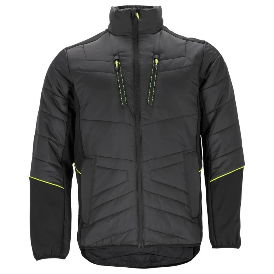 Kurtka męska PRZEJŚCIOWA hybrydowa SOFTSHELL pikowana ODBLASKI ADGER B