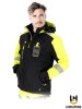 Kurtka SOFTSHELL męska Ostrzegawcza ELASTYCZNA Kaptur odpinany RAUT-SH