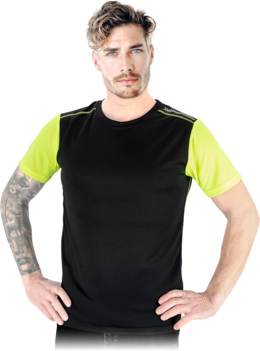 T-shirt męski koszulka z siateczki SPORT&amp;WORK elementy odblaskowe LAGOS
