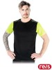 T-shirt męski koszulka z siateczki SPORT&amp;WORK elementy odblaskowe LAGOS