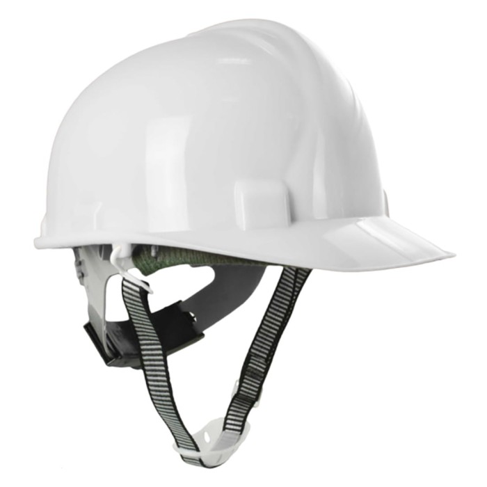 Kask ochronny HEŁM ROBOCZY 6 punkt mocowanie pasek podbródkowy walter BIAŁY