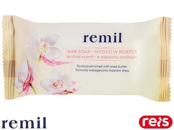 MYDŁO W KOSTCE z masłęm shea uniwersalne REMIL-S_ORCHIDEA - 90 g