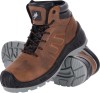 Buty robocze S3 WYSOKIE skóra bydlęca nubuk KOMPOZYTOWY podnosek BRONCO
