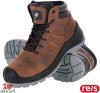 Buty robocze S3 WYSOKIE skóra bydlęca nubuk KOMPOZYTOWY podnosek BRONCO