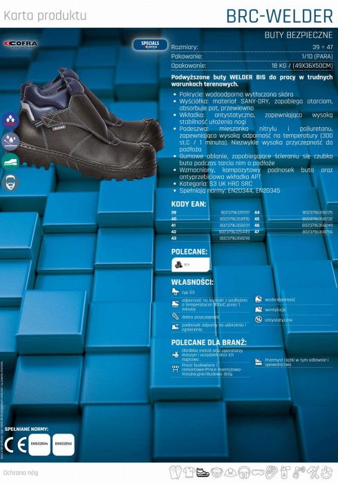 Obuwie robocze trzewiki Cofra Welder