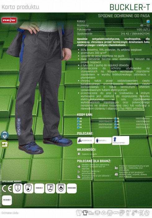 SPODNIE OCHRONNE DO PASA