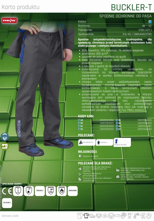 SPODNIE OCHRONNE DO PASA