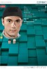 Czapka bandanka kucharska z podszewką wiązana 100% bawełna CZPIRAT B