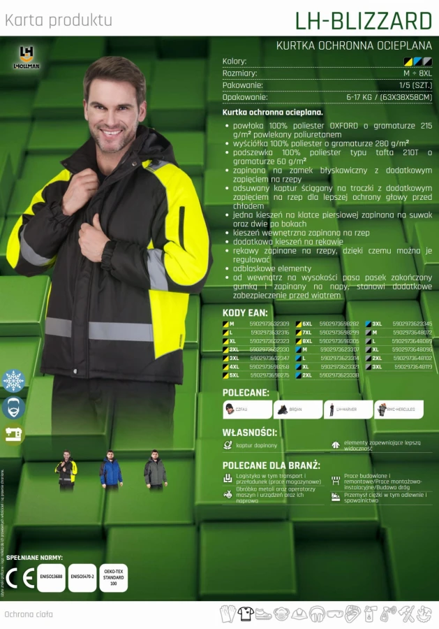 KURTKA OCHRONNA OCIEPLANA