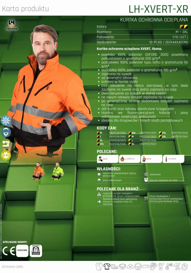 KURTKA OCHRONNA OCIEPLANA