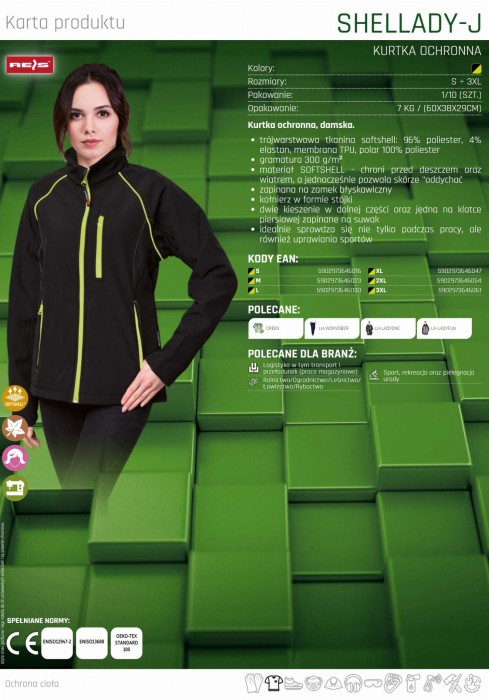 KURTKA WIOSENNA DAMSKA SOFTSHELL rozpinana bez kaptura SHELLADY-J
