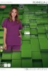 BLUZA DAMSKA kosmetyczna medyczna z krótkim rekawem VILANELLA-J
