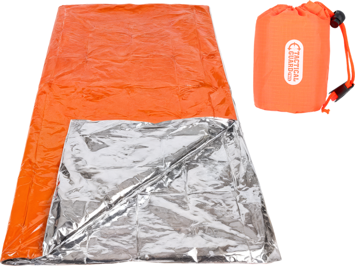 Śpiwór survivalowy, samochodowy koc awaryjny, mata izolacyjna TG-CAMP-BAG P