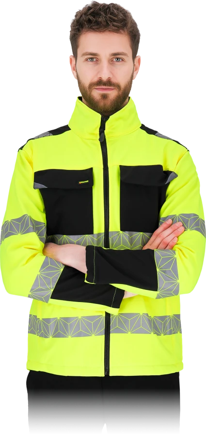 Kurtka ostrzegawcza softshell DLA DROGOWCÓW LH PRIZMAT-SH YB