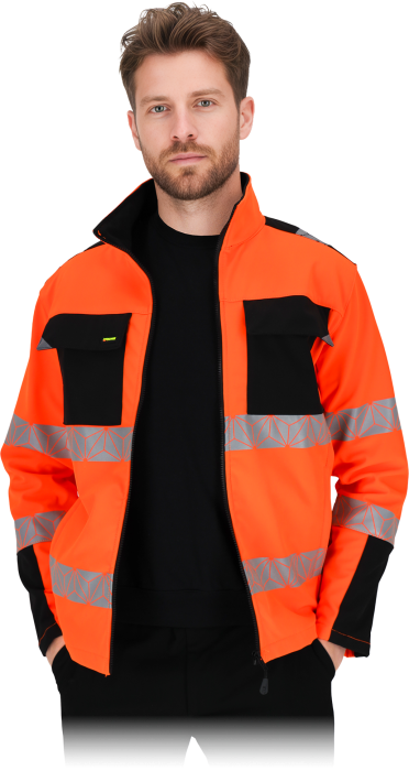 Kurtka ostrzegawcza softshell DLA DROGOWCÓW LH PRIZMAT-SH PB