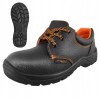 Buty półbuty robocze ochronne skórzane BLACK S1P z metalowym noskiem BHP
