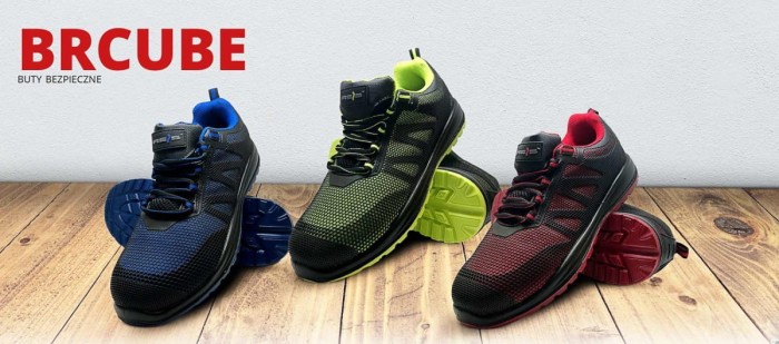 Buty robocze półbuty ochronne bezpieczne sportowe BRCUBE BC