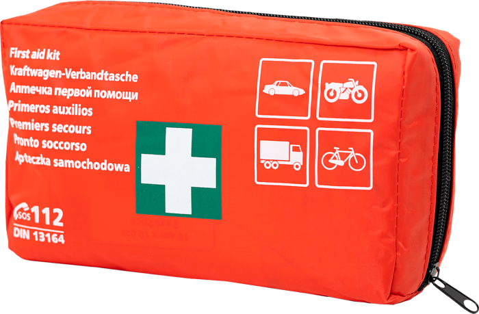 APTECZKA SAMOCHODOWA PIERWSZEJ POMOCY 8% VAT 24x15x6 DIN 13164:2022 PK-MOT