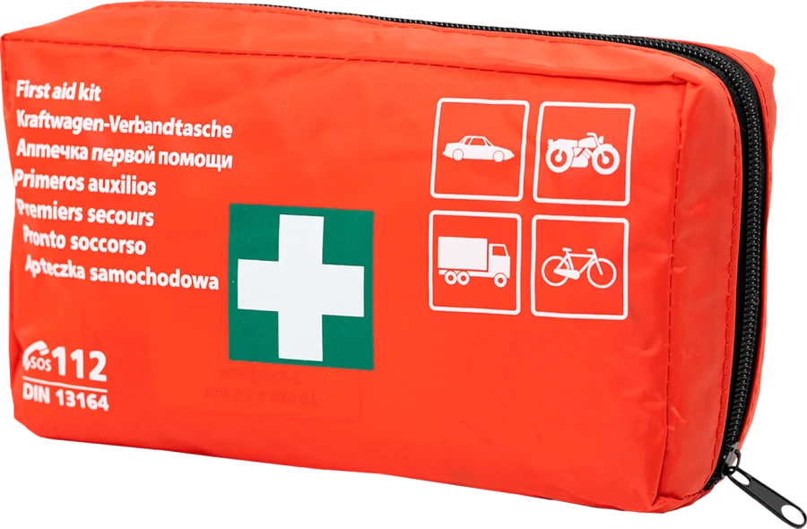 APTECZKA SAMOCHODOWA PIERWSZEJ POMOCY 8% VAT 24x15x6 DIN 13164:2022 PK-MOT