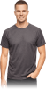 Koszulka męska T-shirt z siateczki SPORT&amp;WORK PORTO-GF grafitowa
