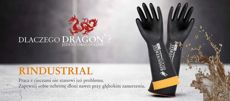 Odporne na rozdarcia rękawice lateksowe dł. 35 cm RINDUSTRIAL r. 11 - XXL
