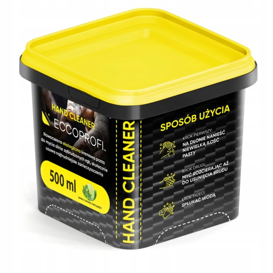 Pasta bhp do mycia silnie zabrudzonych rąk Limonka Mięta HandCleaner 500 ml
