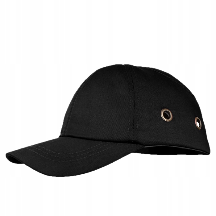 Kask przemysłowy, lekki hełm, czapka z daszkiem BumpCap czarna