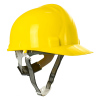 Kask ochronny hełm roboczy 6 punkt mocowanie pasek podbródkowy Walter żółty